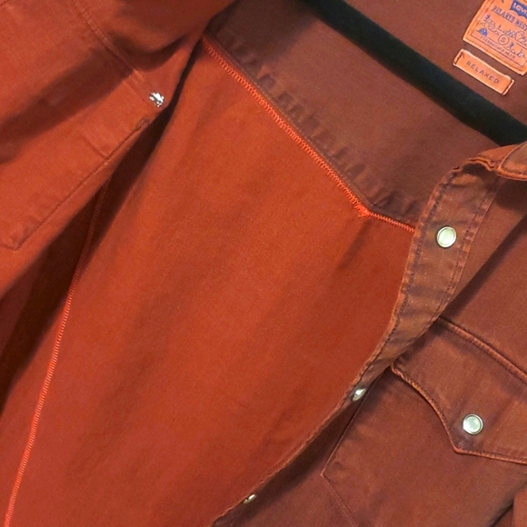 Levi's Western Pearl Snap Jacket Nirvana Print Upcycle - Picture 12 of 16